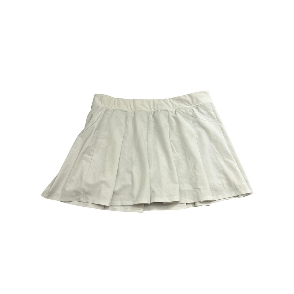 Abercrombie‎ & Fitch Skort Womens XL White Excellent Pleated Athletic Mini Skirt